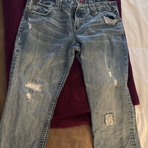 Aeropostale Trendy Ripped Denim Jeans